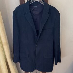 Vintage Polo Ralph Lauren Navy 100% Linen Blazer